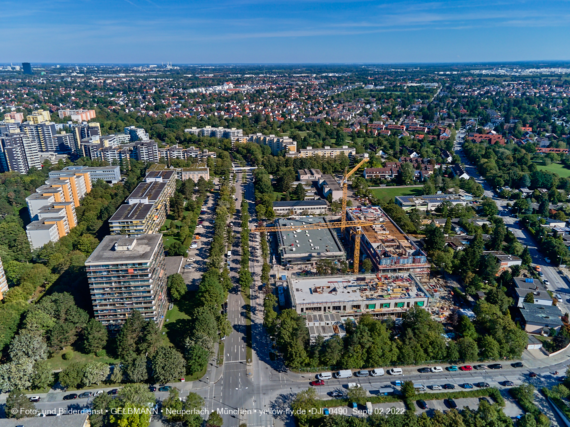 02.09.2022 - Baustelle zur Grundschule am KMR in Neuperlach